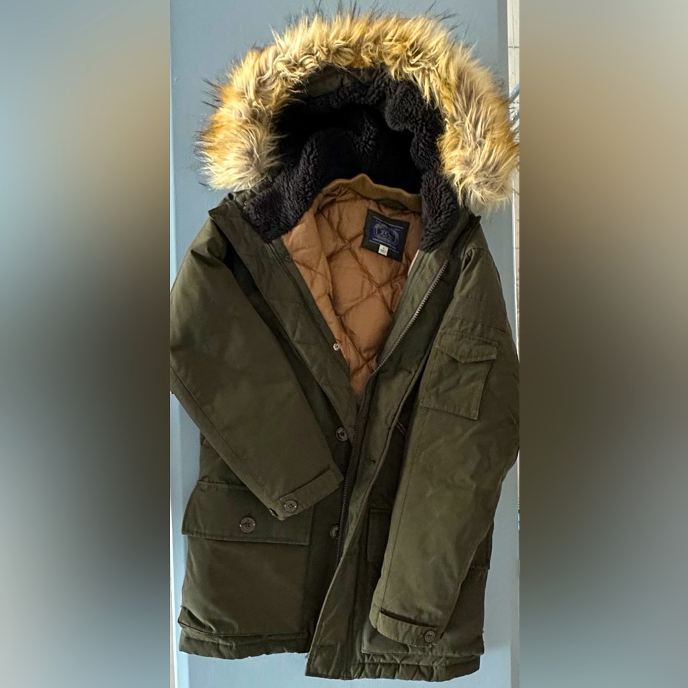 J. Crew Nordic Parka - Dark Green. Size S